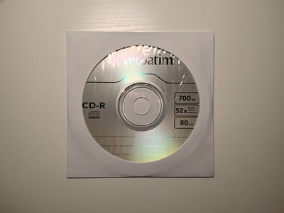 Verbatim Blank CD-R Discs 700MB 52x Individual (with sleeves)