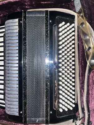 Settimio Soprani Vintage Black Accordion with Case and Straps | eBay