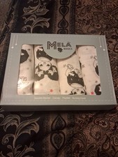 5 Pack Mela Basics Baby Girl Muslin Receiving, Swaddle Blankets
