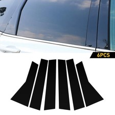 For Crv 2012-2016 4dr Honda 6pcs Black Window Set Pillar Posts Cover Door Trim