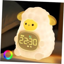 Alarm Clock with Night Light for Kids with Sleep Training and Sound Sheep
