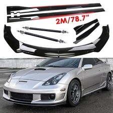For Toyota Celica Front Bumper Lip Spoiler Splitter Glossy Black Red Body Kit