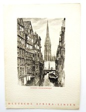 Menu „Hamburg Pstelhörnflet” TANGANJIKA DAL 03 listopada 1938