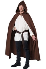 Hooded Men Cloak Medieval Renaissance Halloween 5220 032