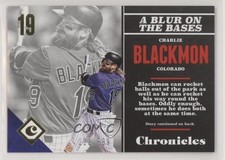 2017 Panini Chronicles Gold 228/999 Charlie Blackmon #73 7fr