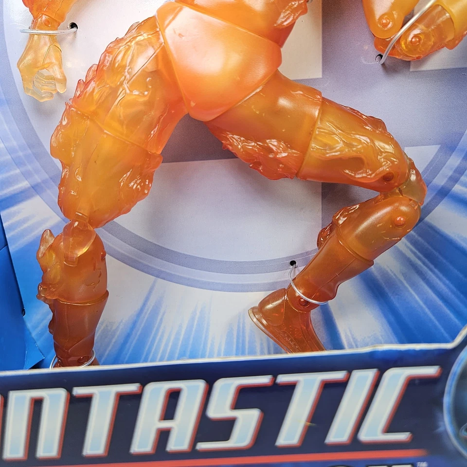 Figura de acción posable ToyBiz Marvel Fantastic Four Movie Human Torch 2005 12" Foto 4 de 4