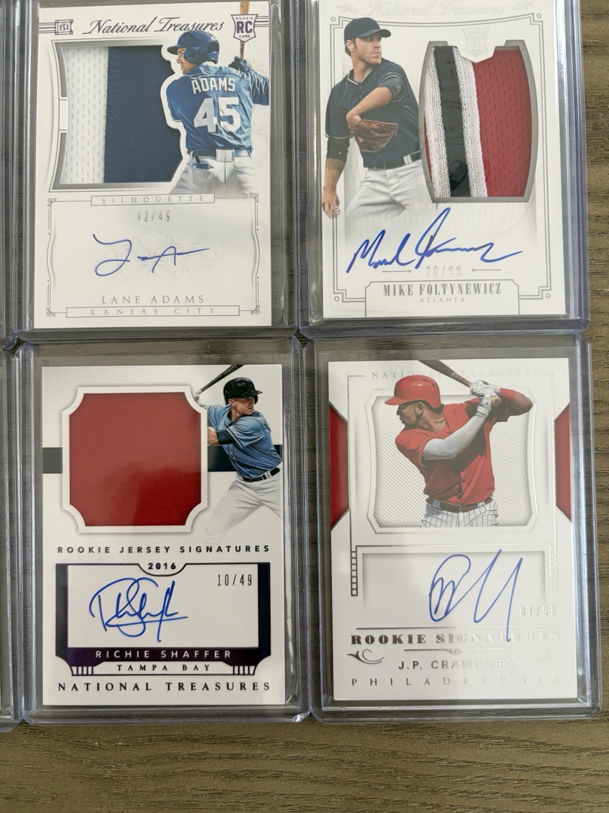 National Treasures Baseball RPA Rookie Lot (15) 2014-2018 #/99 /49 GU Auto Relic view 5