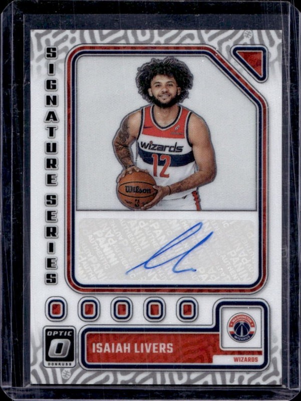 2023-24 Panini Donruss Optic Isaiah Livers Signature Series Auto #SS-LRS Wizards