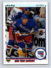 1990-91 Upper Deck - Kris King #440 (RC) New York Rangers Hockey Card