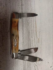 Vintage 2000 Case XX USA 53032 Stag Handle Folding Pocket Knife