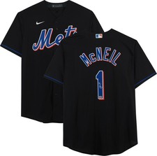 Jeff McNeil New York Mets Signed Black Nike Replica Jersey
