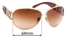 SFx Replacement Sunglass Lenses fits Bvlgari 6012-B - 64mm Wide