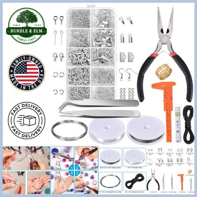 DIY Jewelry Making Kit with 10 Essential Supplies - Portable & Organized