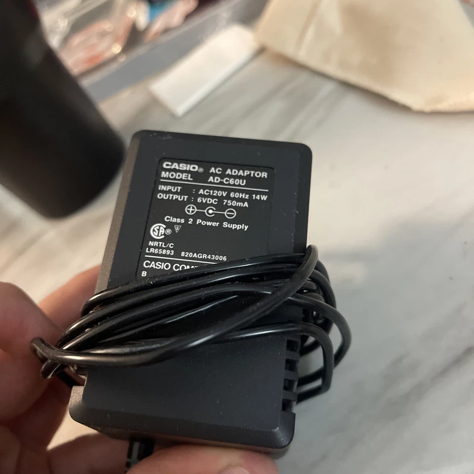 Casio AD-C60U AC Adaptor ADC60 6 Volt Vintage Japan - Image 4 of 4