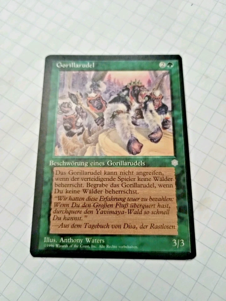 MTG German Gorilla Pack (Gorillarudel) Ice Age Regular Miscut - Bit of Edge Wear - Image 2 of 4