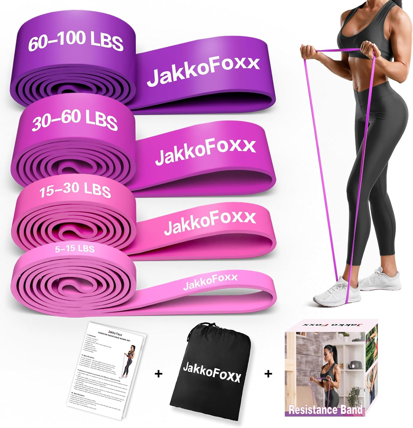 Resistance Bands,Pull up Bands,Stretching Assist Bands Set for Men & Womenportab