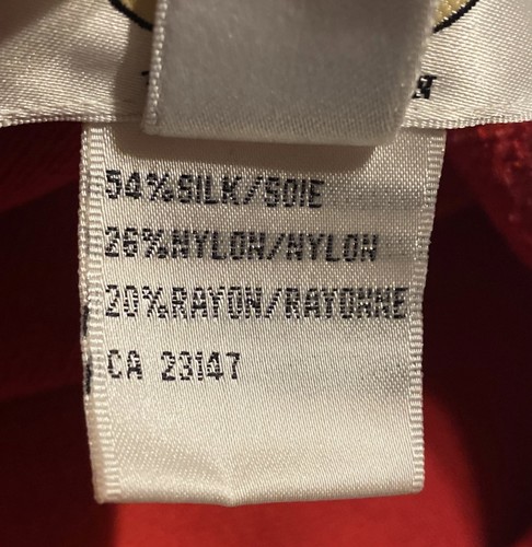 Talbots Silk Blend Beaded Sweater Women’s 2X Red Keyhole Quiet Luxury Preppy - Picture 4 of 17