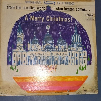 Capitol Records Stan Kenton A Merry Christmas 12'' Vinyl LP Stereo ST-1621