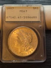 1883 Morgan Silver Dollar $1 PCGS MS63 Uncirculated Business Strike Cert#2006680