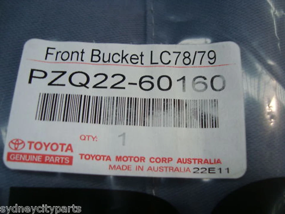 TOYOTA LANDCRUISER SEAT COVERS FRONT CANVAS 70 SERIES 2001-2012 NEW GENUINE - image 4 of 4