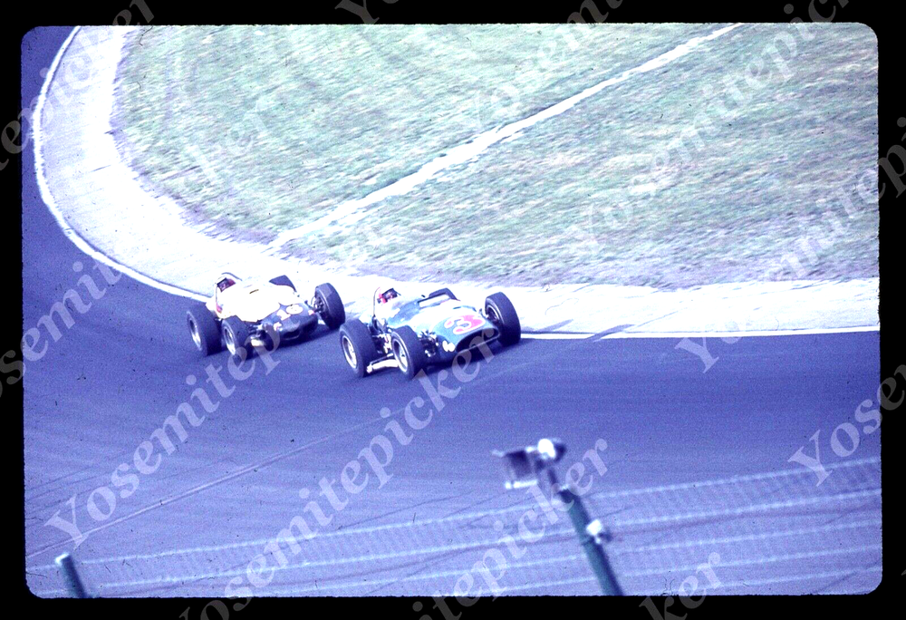 sl79 Original slide 1964 Indianapolis 500 race cars 837a