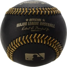 Official Rawlings MAJOR LEAGUE BASEBALL ROMLB BLACK Baseball