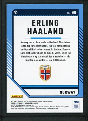 2024-25 Panini Donruss Fifa - Erling Haaland #96 Red /99 for sale