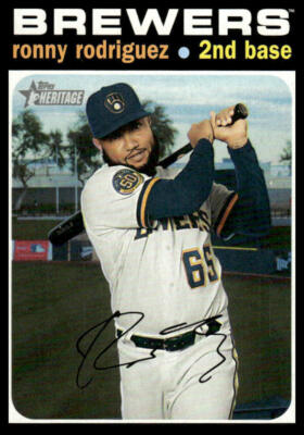 Ronny Rodriguez #600 2020 Topps Heritage Milwaukee Brewers