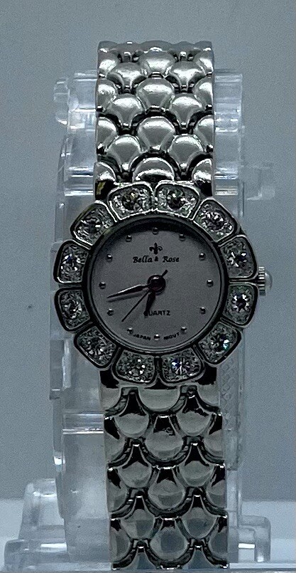 New Bella & Rose Ladies Watch Iced Crystals New Battery  display picture 1