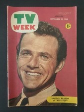 TV WEEK - Vintage Magazine Sept. 29,1962 Cover RHODES REASON, RICKY NELSON