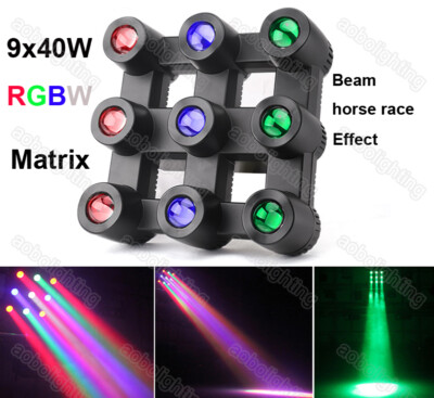 9 Output 40W RGBW LED Matrix Light Beam Light Bar KTV Stage Blinder Disco Event