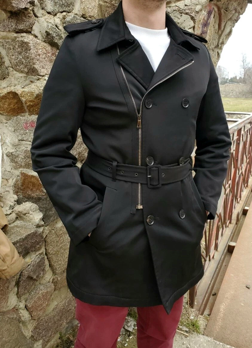 Rare Armani jeans trench avangard men size L 48