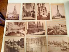 BELGIQUE BELGIUM Gand Gent Lot of 10 photographs 1880-1890 N.D. vintage
