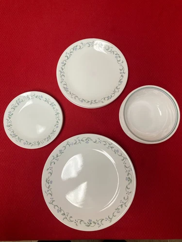 24 Corelle COUNTRY COTTAGE 6 ea. Dinner, Luncheon & Bread Plates + Cereal Bowls