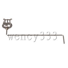 Euphonium Lyre Clamp-On Cilp Sheet Music Clamp Clip 0.16inch Square Jack Silver