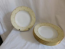 Suite de six assiettes creuses Porcelainerie DE la Haute Vienne Limoges 1920/59