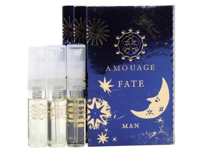 AMOUAGE FATE MAN EDP 2.0ml .06fl oz x 3 COLOGNE SPRAY SAMPLE VIALS