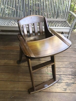 rustic baby high chair