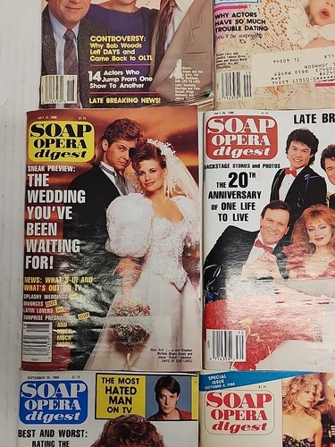 Soap Opera Digest Lot of 17 Issues 1988 Months From May-December - Picture 10 of 16