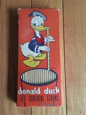 Vintage 1950's Disney Donald Duck Drinking Straws - Sunshine Straws Made in USA