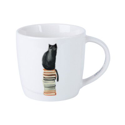 Maxwell & Williams DX1215 Becher 400 ml FELINE FRIENDS  Well Read Cat, Porzel...