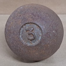 Palla di lancio peso, ferro, pesa 3 chili, XIX secolo