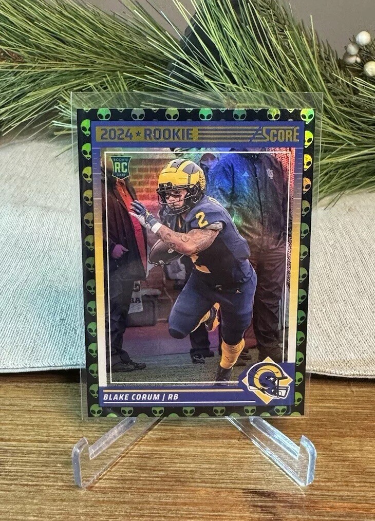 2024 Score - #389 Blake Corum Extraterrestrial RC SSP Los Angeles Rams
