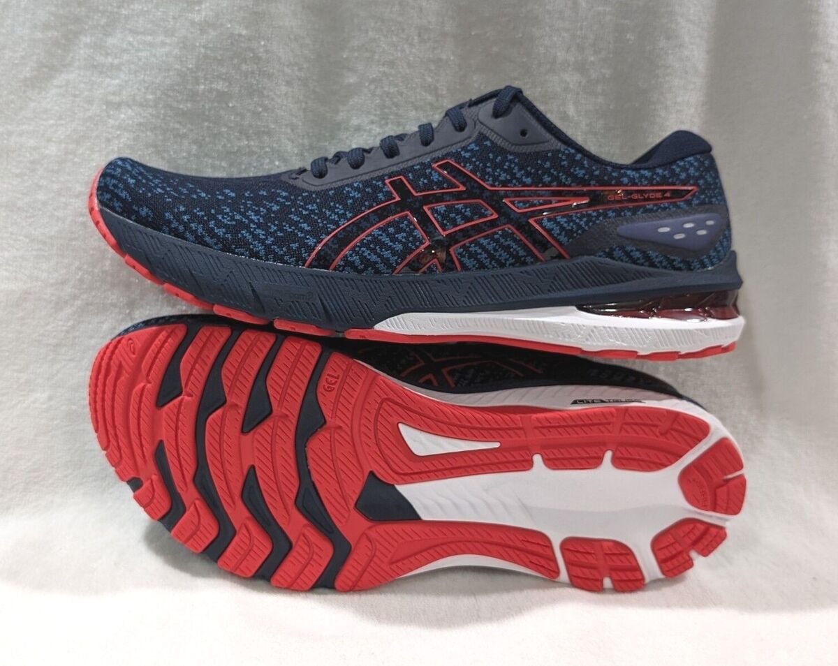 Asics Men's GEL-GLYDE 4 Midnight/E-Red Running Shoes-Asst Asics Men's GEL-GLYDE 4 Midnight/E-Red Running Shoes-Asst