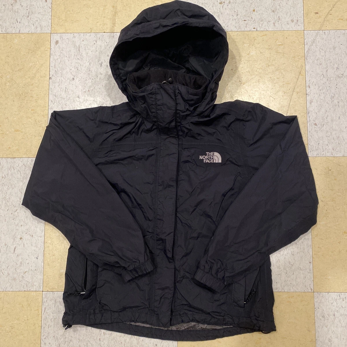 the north face womens hyvent hooded jacket black xs eBay