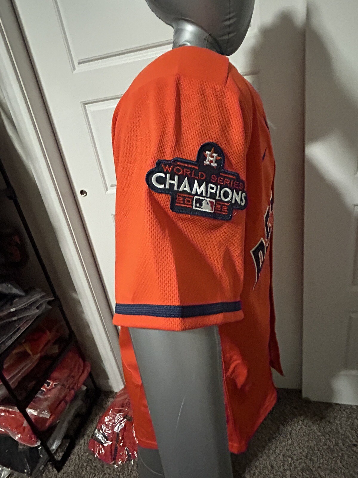 Embroidered Replica Houston Astro Alvarez Orange 2022 Championship