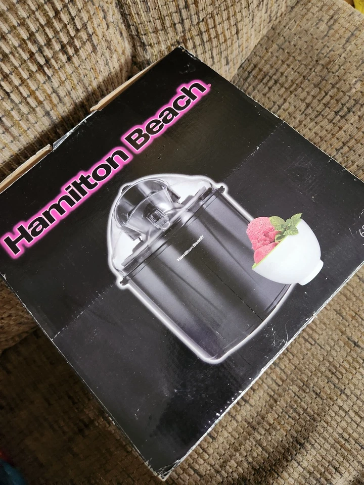 Heladera Hamilton Beach 1,5 qt negra sin necesidad de sal de roca recetas incluidas Foto 4 de 4