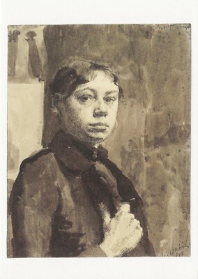 Postcard Käthe Kollwitz ''Self-Portrait'' 1889 Käthe Kollwitz Museum Koln MINT