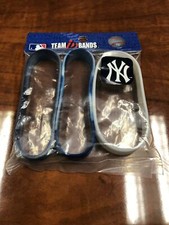 MLB New York Yankees Baseball 3 Pack Rubber Wristbands - Bracelet - Band