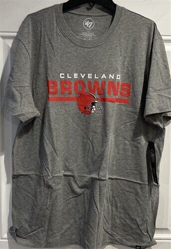 Cleveland Browns '47 Brand NFL Slate Grey Men's Club Tee Multiple Sizes New - Bild 1 von 1